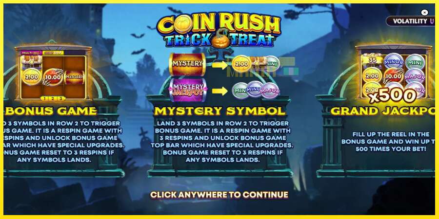 Riktiga pengar med en spelautomat Coin Rush: Trick o Treat, bild 1