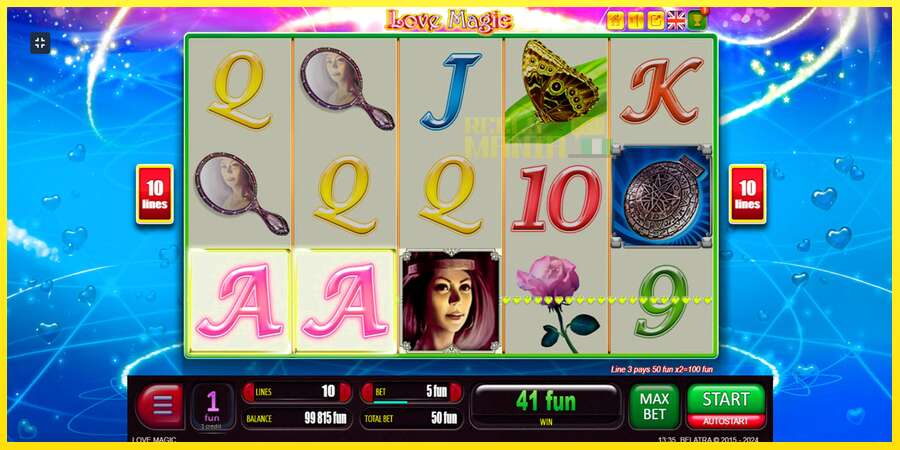 Riktiga pengar med en spelautomat Love Magic, bild 8