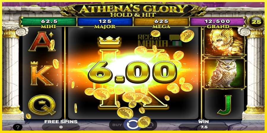 Riktiga pengar med en spelautomat Athenas Glory Hold & Hit, bild 5