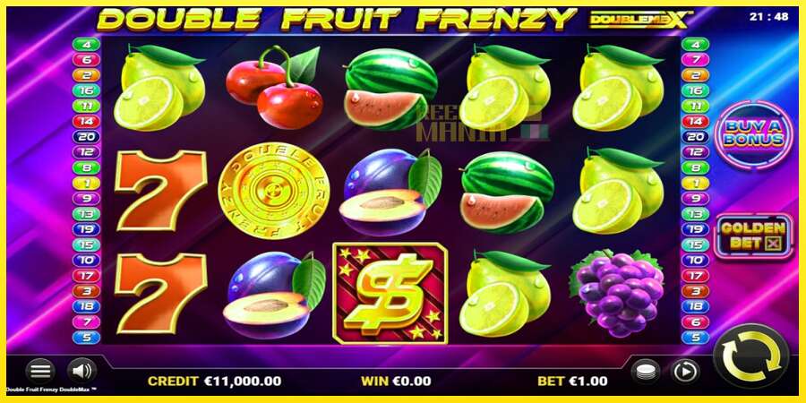 Riktiga pengar med en spelautomat Double Fruit Frenzy DoubleMax, bild 1