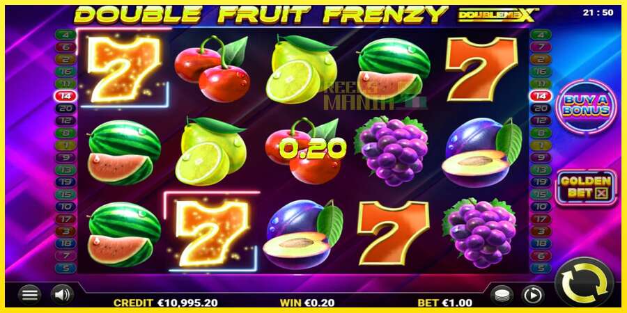 Riktiga pengar med en spelautomat Double Fruit Frenzy DoubleMax, bild 2