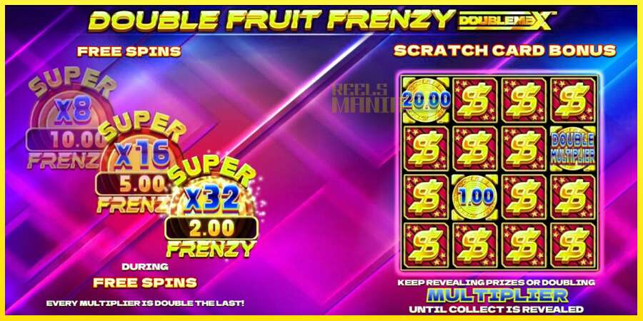 Riktiga pengar med en spelautomat Double Fruit Frenzy DoubleMax, bild 3