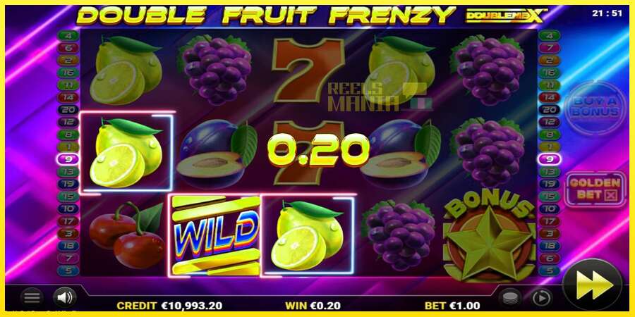 Riktiga pengar med en spelautomat Double Fruit Frenzy DoubleMax, bild 4