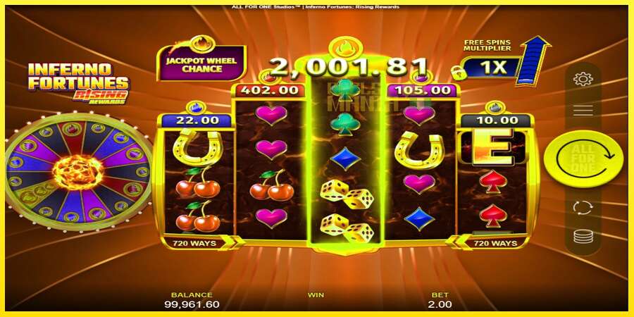 Riktiga pengar med en spelautomat Inferno Fortunes: Rising Rewards, bild 4