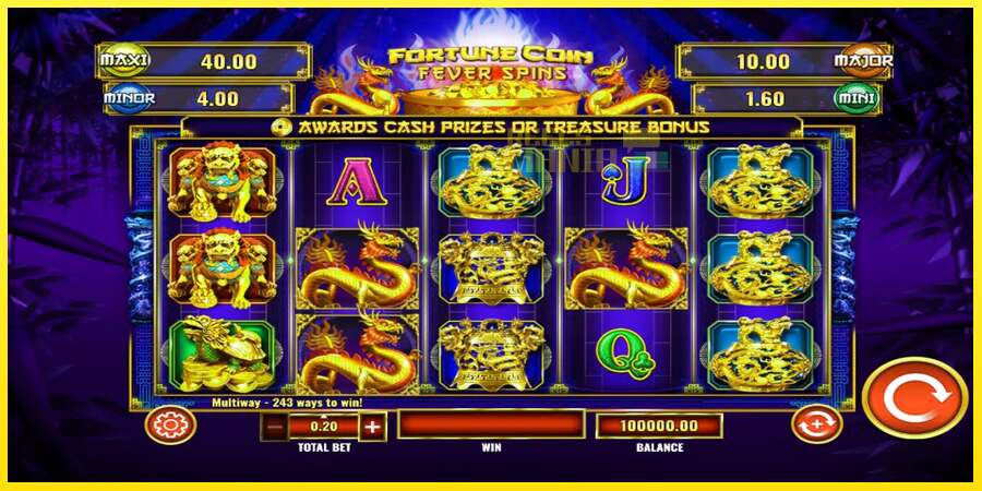 Riktiga pengar med en spelautomat Fortune Coin Fever Spins, bild 1