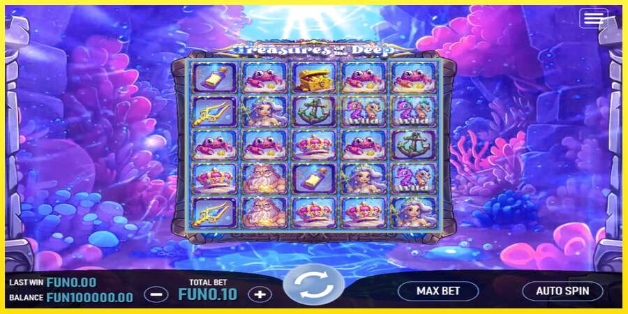 Riktiga pengar med en spelautomat Treasures of the Deep, bild 1