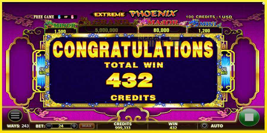 Riktiga pengar med en spelautomat Extreme Phoenix, bild 7