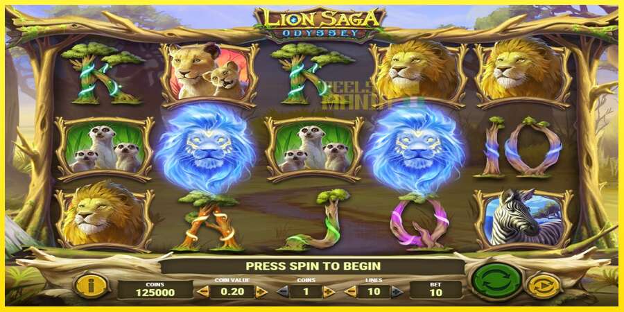 Riktiga pengar med en spelautomat Lion Saga Odyssey, bild 1