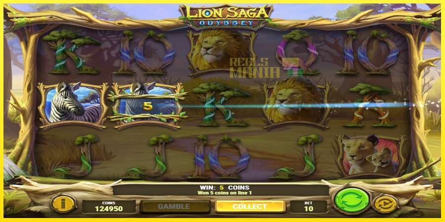 Riktiga pengar med en spelautomat Lion Saga Odyssey, bild 2