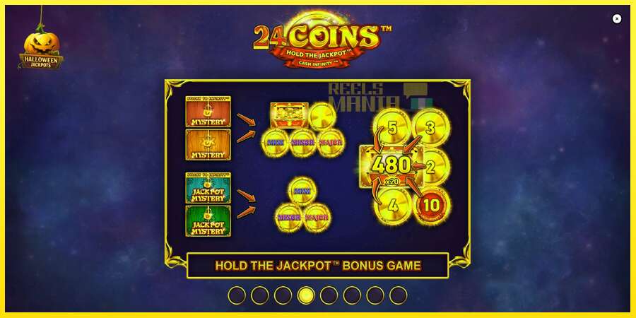 Riktiga pengar med en spelautomat 24 Coins Halloween Jackpots, bild 1