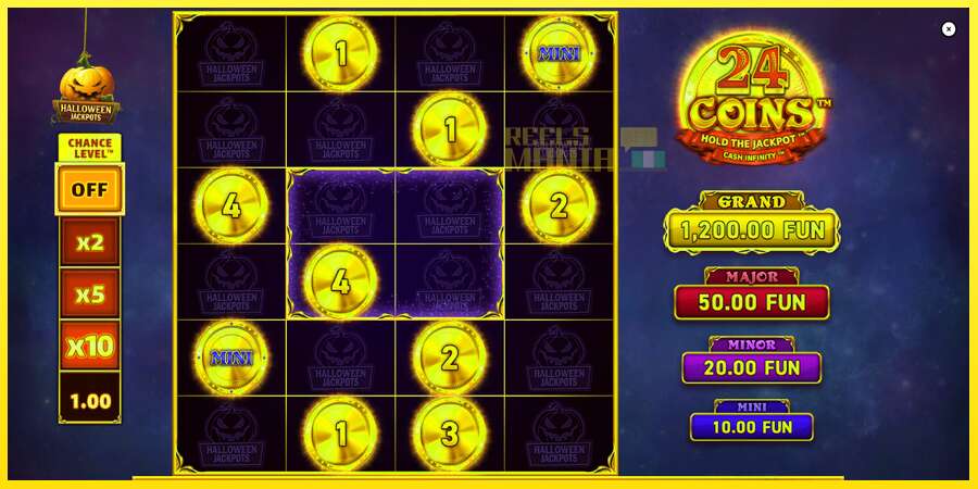 Riktiga pengar med en spelautomat 24 Coins Halloween Jackpots, bild 2