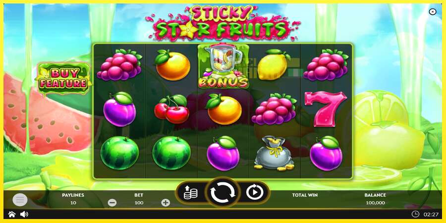 Riktiga pengar med en spelautomat Sticky Star Fruits, bild 2