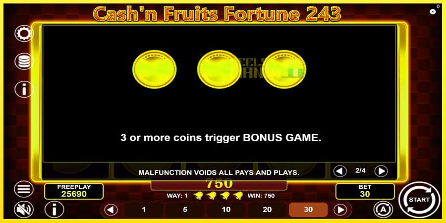 Riktiga pengar med en spelautomat Cashn Fruits Fortune 243, bild 7