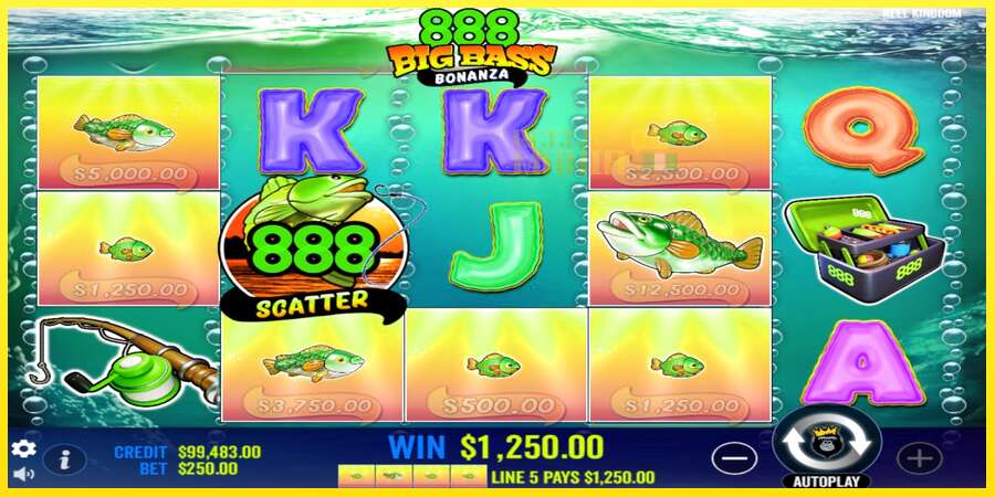 Riktiga pengar med en spelautomat 888 Big Bass Bonanza, bild 3