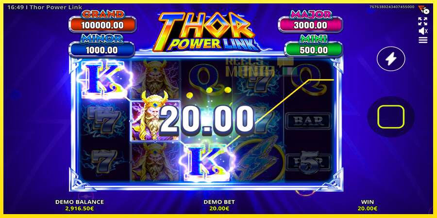 Riktiga pengar med en spelautomat Thor Power Link, bild 3