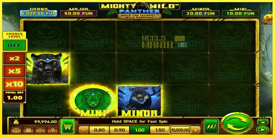 Riktiga pengar med en spelautomat Mighty Wild: Panther Grand Diamond Edition Halloween Jackpots, bild 2