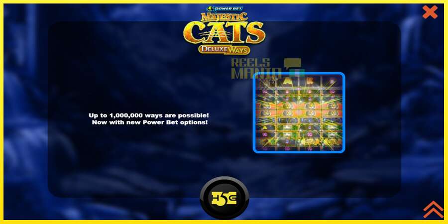 Riktiga pengar med en spelautomat Majestic Cats DeluxeWays, bild 1