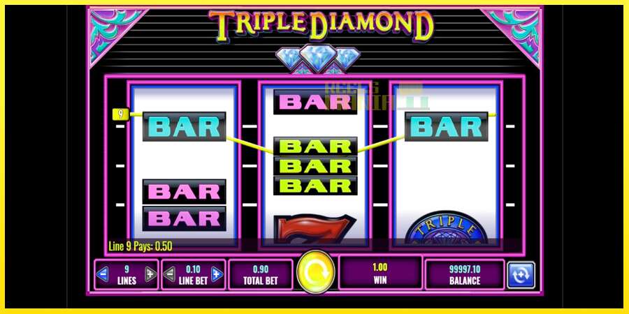 Riktiga pengar med en spelautomat Triple Diamond, bild 2