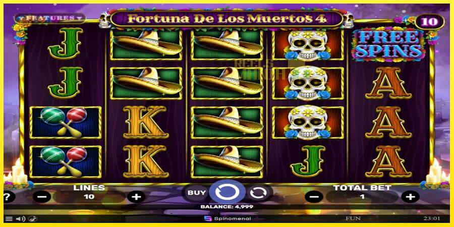 Riktiga pengar med en spelautomat Fortuna De Los Muertos 4, bild 2