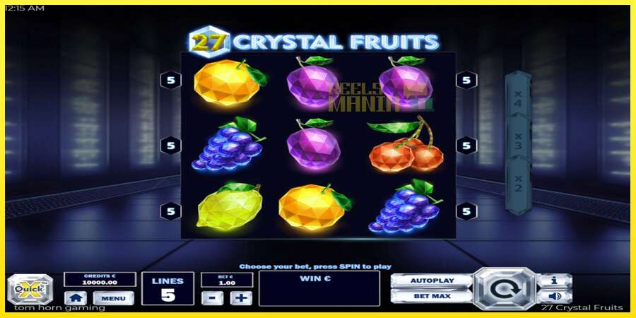 Riktiga pengar med en spelautomat 27 Crystal Fruits, bild 2