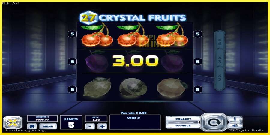 Riktiga pengar med en spelautomat 27 Crystal Fruits, bild 3