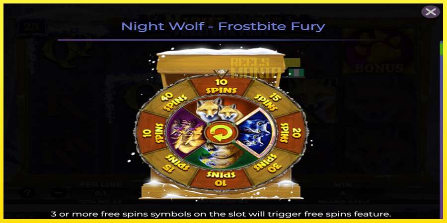 Riktiga pengar med en spelautomat Night Wolf - Frostbite Fury, bild 4