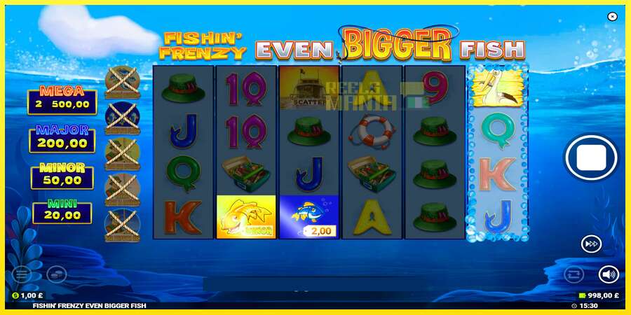 Riktiga pengar med en spelautomat Fishin Frenzy Even Bigger Fish, bild 2