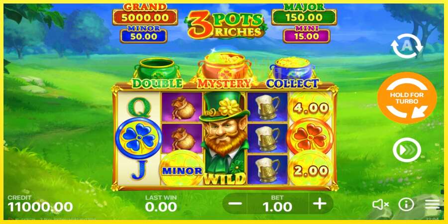 Riktiga pengar med en spelautomat 3 Pots Riches: Hold and Win, bild 1