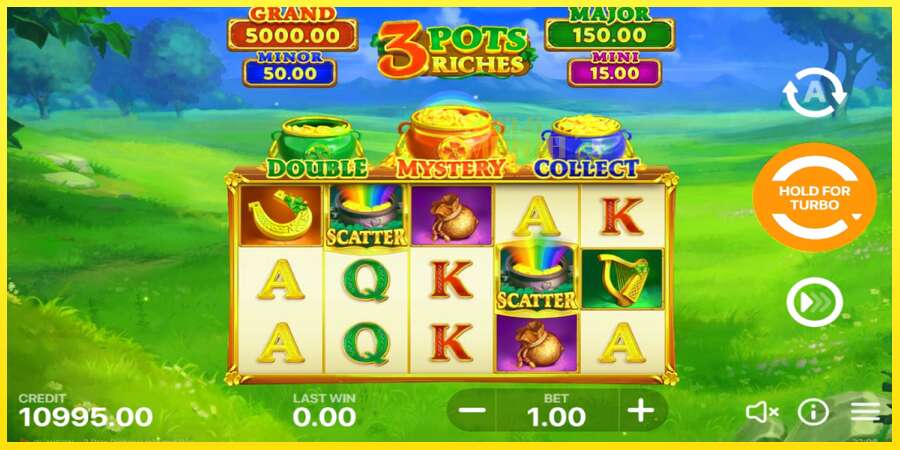 Riktiga pengar med en spelautomat 3 Pots Riches: Hold and Win, bild 3