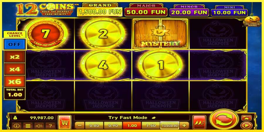 Riktiga pengar med en spelautomat 12 Coins Grand Gold Edition Halloween Jackpots, bild 3