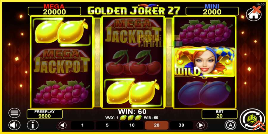 Riktiga pengar med en spelautomat Golden Joker 27 Hold & Win, bild 3