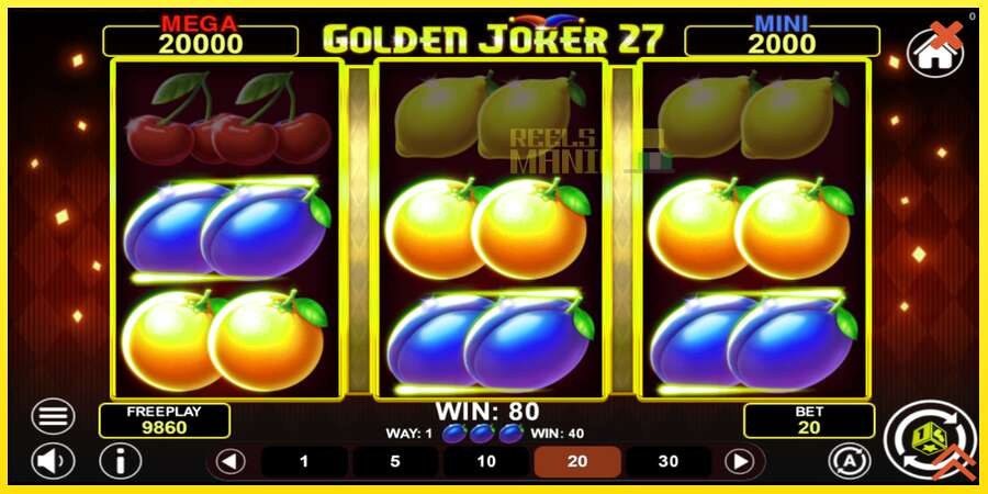 Riktiga pengar med en spelautomat Golden Joker 27 Hold & Win, bild 4