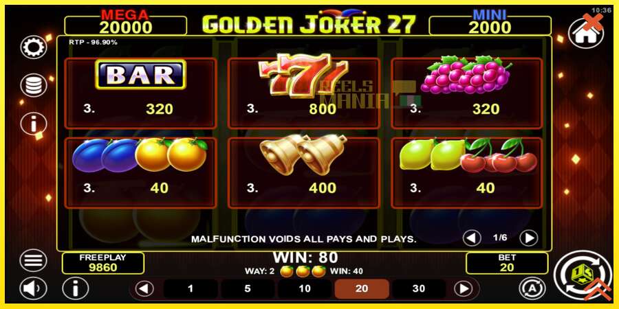 Riktiga pengar med en spelautomat Golden Joker 27 Hold & Win, bild 5