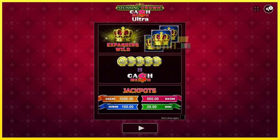 Riktiga pengar med en spelautomat Stunning Crown Cash Mesh Ultra, bild 1