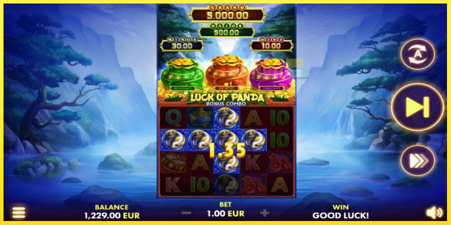 Riktiga pengar med en spelautomat Luck of Panda Bonus Combo, bild 2