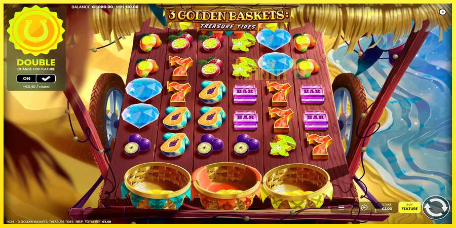 Riktiga pengar med en spelautomat 3 Golden Baskets: Treasure Tides, bild 1