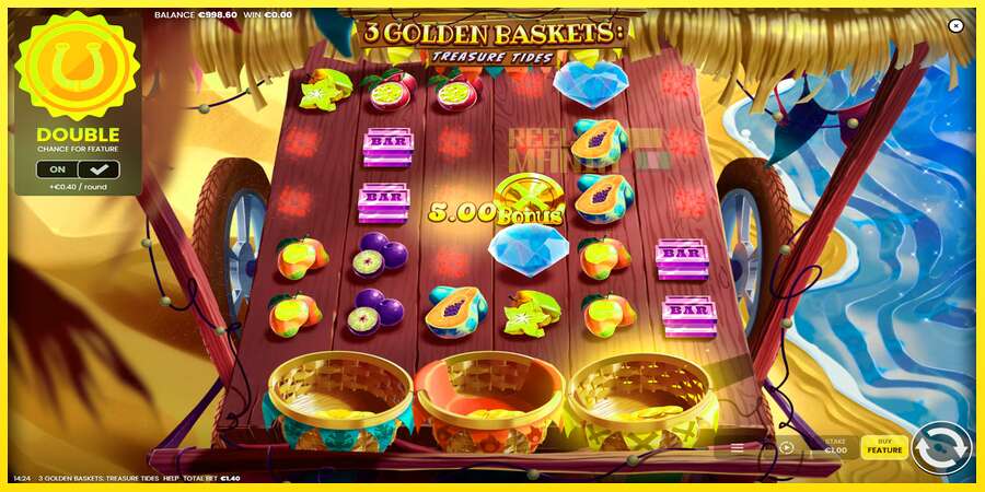 Riktiga pengar med en spelautomat 3 Golden Baskets: Treasure Tides, bild 2