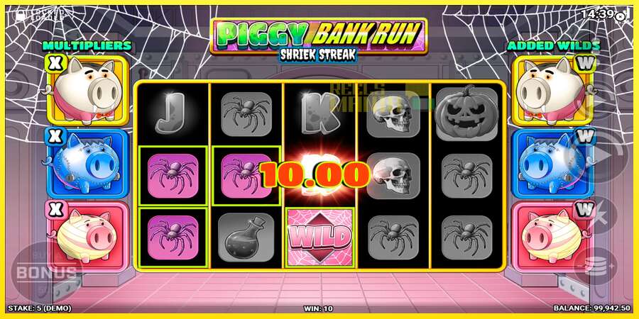 Riktiga pengar med en spelautomat Piggy Bank Run - Shriek Streak, bild 4