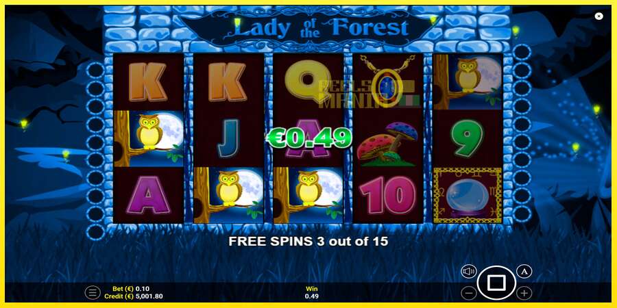 Riktiga pengar med en spelautomat Lady of the Forest, bild 3