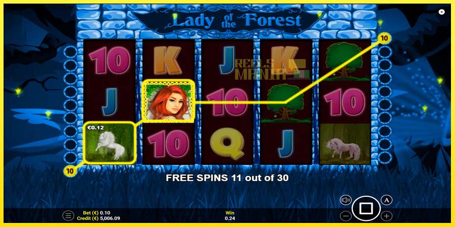 Riktiga pengar med en spelautomat Lady of the Forest, bild 5