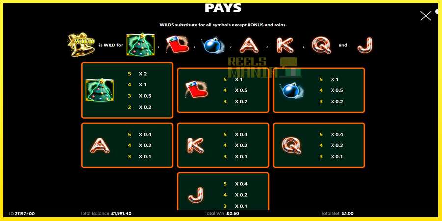 Riktiga pengar med en spelautomat Cash Falls: Add Em Up Christmas, bild 7