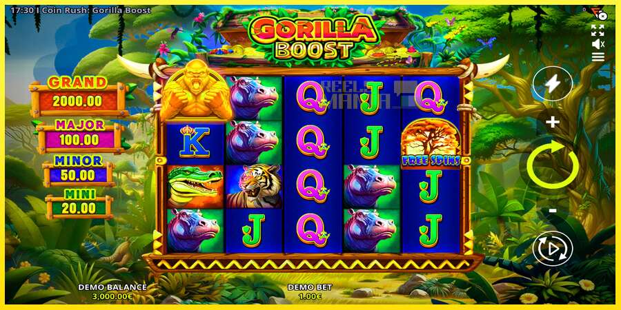 Riktiga pengar med en spelautomat Coin Rush: Gorilla Boost, bild 1