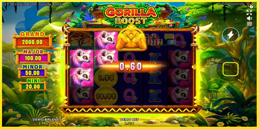 Riktiga pengar med en spelautomat Coin Rush: Gorilla Boost, bild 2