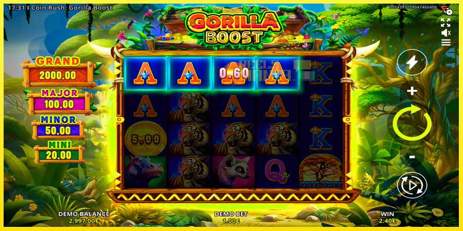 Riktiga pengar med en spelautomat Coin Rush: Gorilla Boost, bild 4