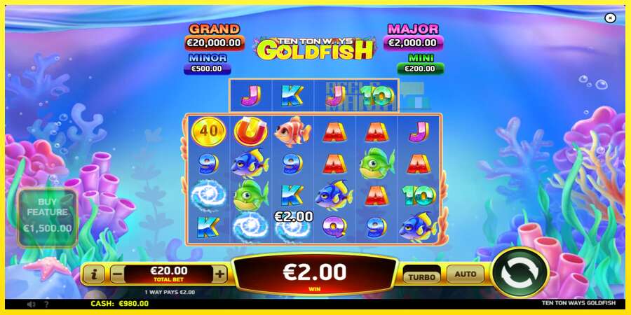 Riktiga pengar med en spelautomat Ten Ton Ways Goldfish, bild 3